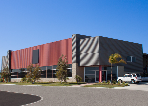 Three-quarters view of a Commercial Building